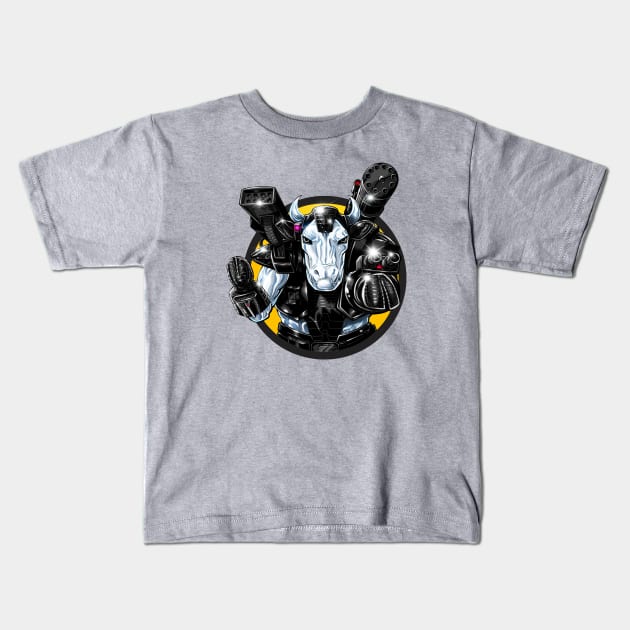 War Holstein Kids T-Shirt by ThirteenthFloor